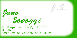 juno somogyi business card